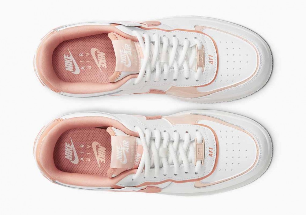 Nike Air Force 1 Shadow Blancas Coral Rosa para Mujer