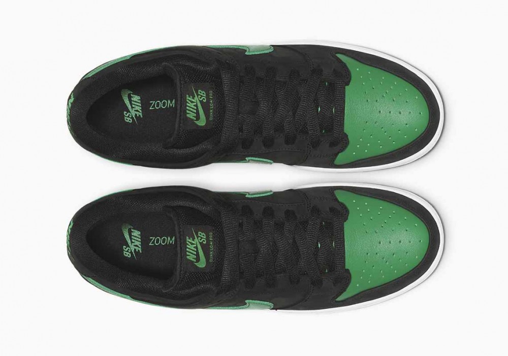 Nike SB Dunk Low Pro Negras Verde Pino para Mujer y Hombre