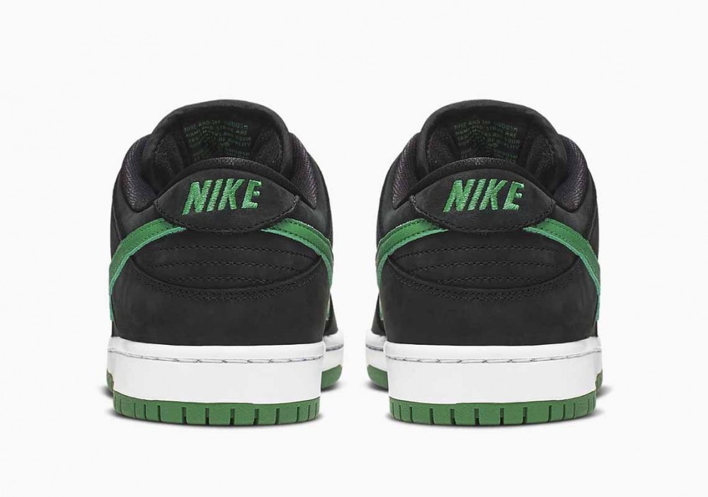 Nike SB Dunk Low Pro Negras Verde Pino para Mujer y Hombre