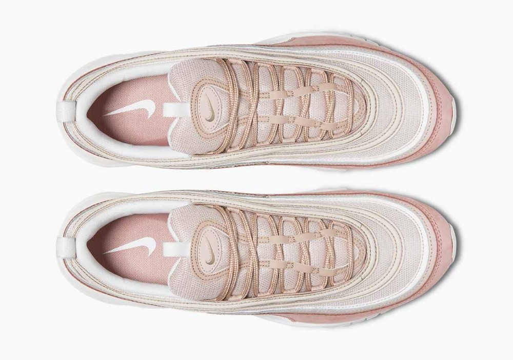 Nike Air Max 97 Premium Blancas Rosa Intenso para Mujer