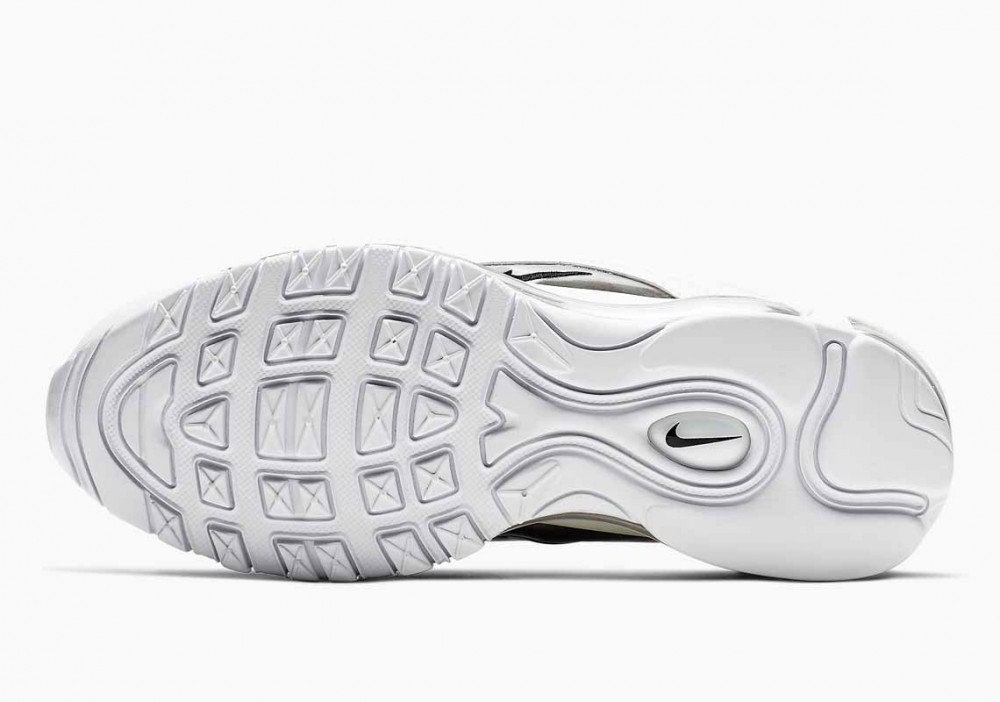 Nike Air Max 97 Blancas Cumbre Negras Plata para Hombre y Mujer