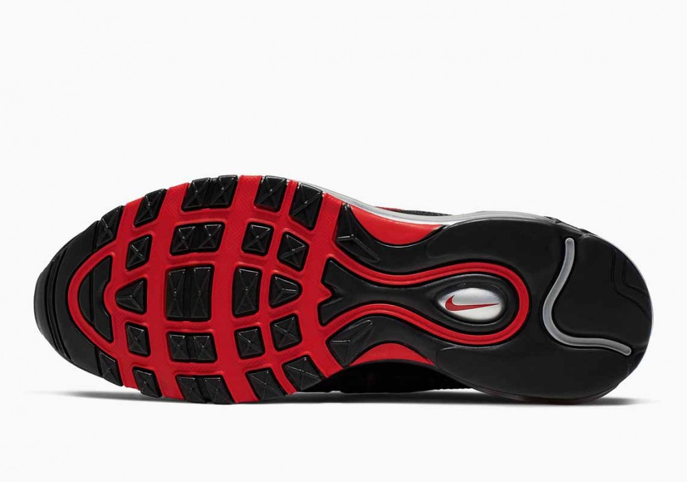 Nike Air Max 97 Negras Rojas Plata para Hombre