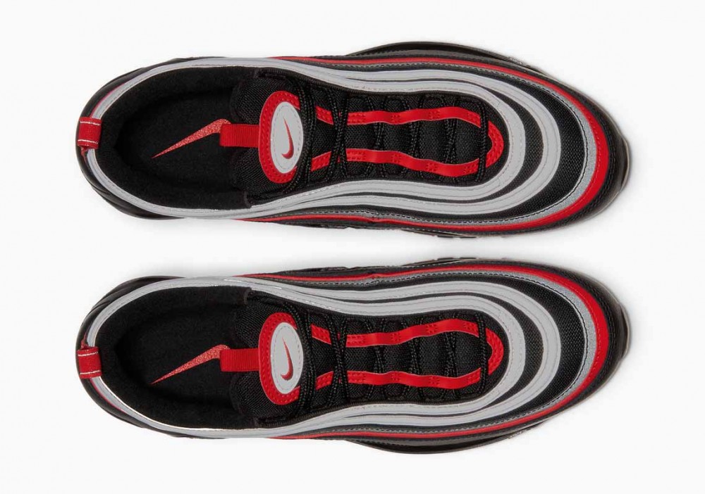Nike Air Max 97 Negras Rojas Plata para Hombre