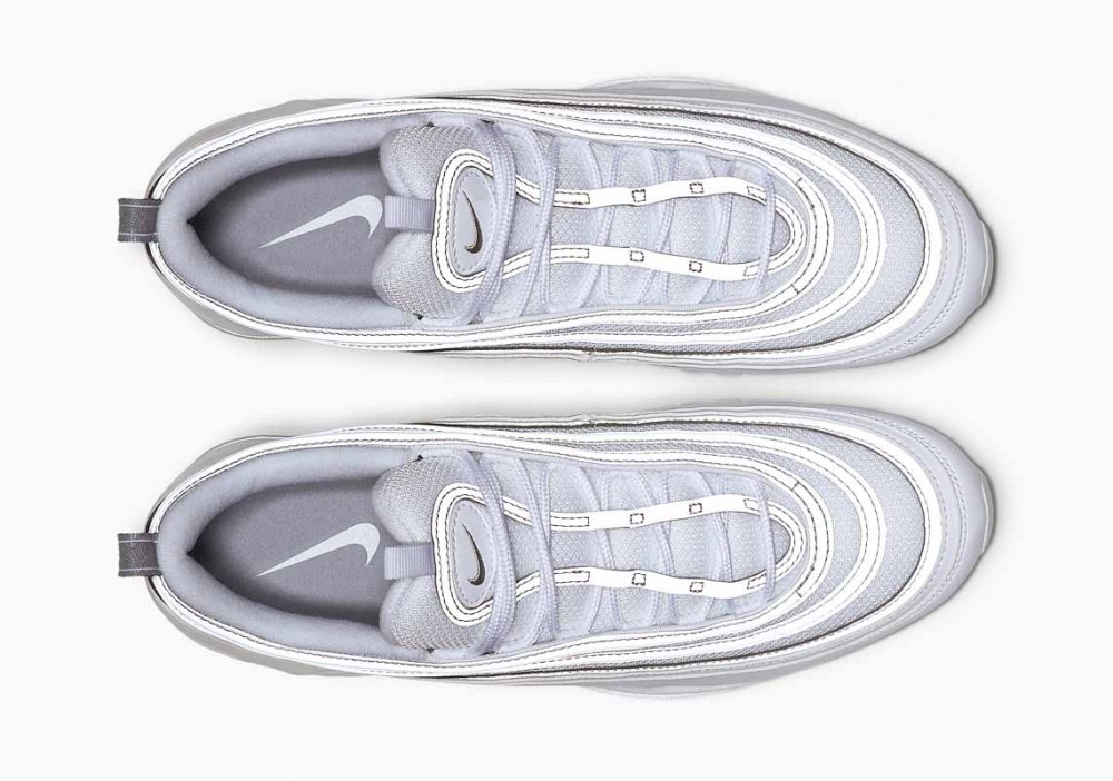 Nike Air Max 97 Blancas Reflejar Plata para Mujer y Hombre