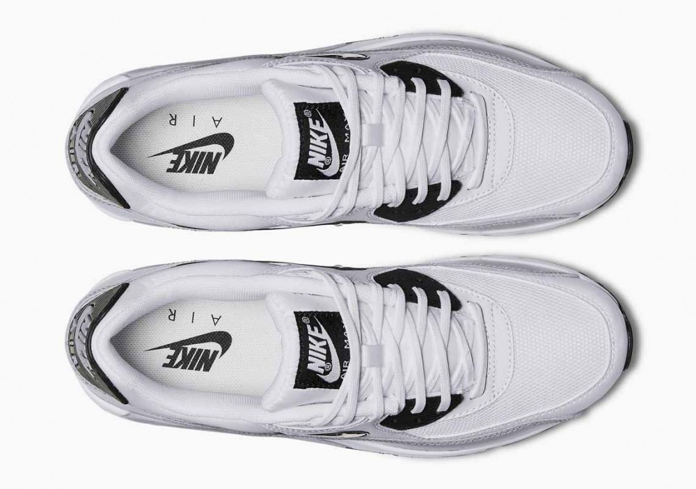 Nike Air Max 90 Essential Blanco Negro Gris Lobo para Hombre y Mujer
