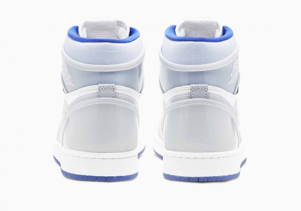 Air Jordan 1 Retro High Zoom Blancas Azul Corredor para Mujer y Hombre