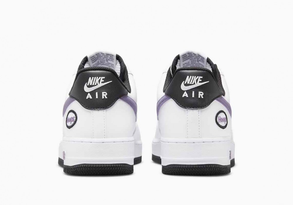 Nike Air Force 1 Low '07 LV8 “Hoops” Blancas Cañón Morado para Mujer y Hombre