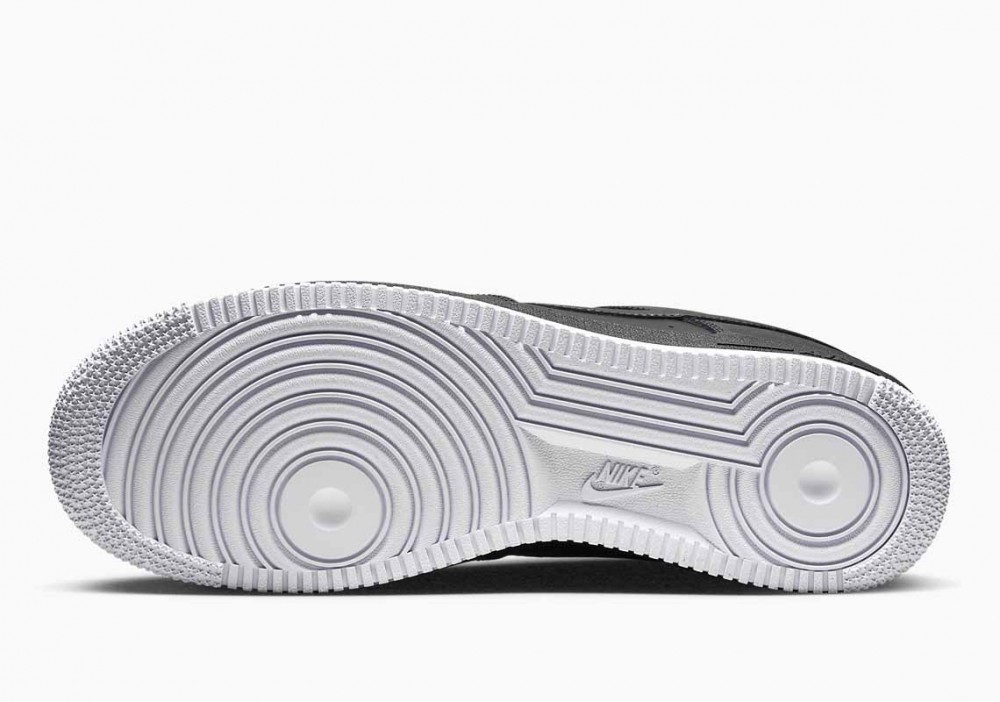 Nike Air Force 1 Low '07 Negras Suela Blancas para Mujer y Hombre