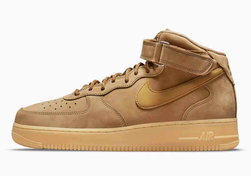 Nike Air Force 1 Mid '07 “Flax” Goma Marrón Claro para Mujer y Hombre