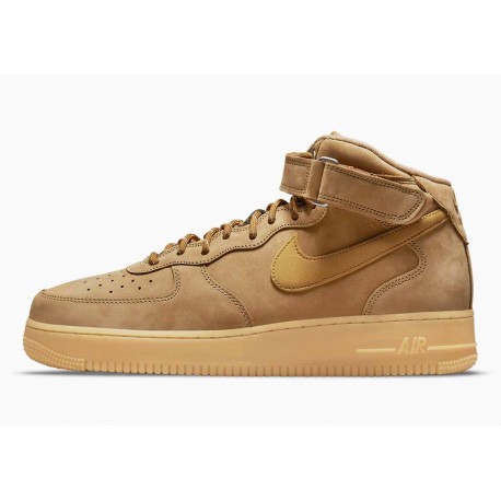 Nike Air Force 1 Mid '07 “Flax” Goma Marrón Claro para Mujer y Hombre