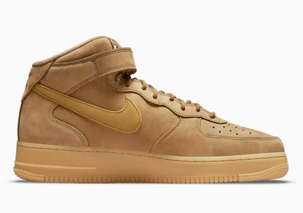 Nike Air Force 1 Mid '07 “Flax” Goma Marrón Claro para Mujer y Hombre