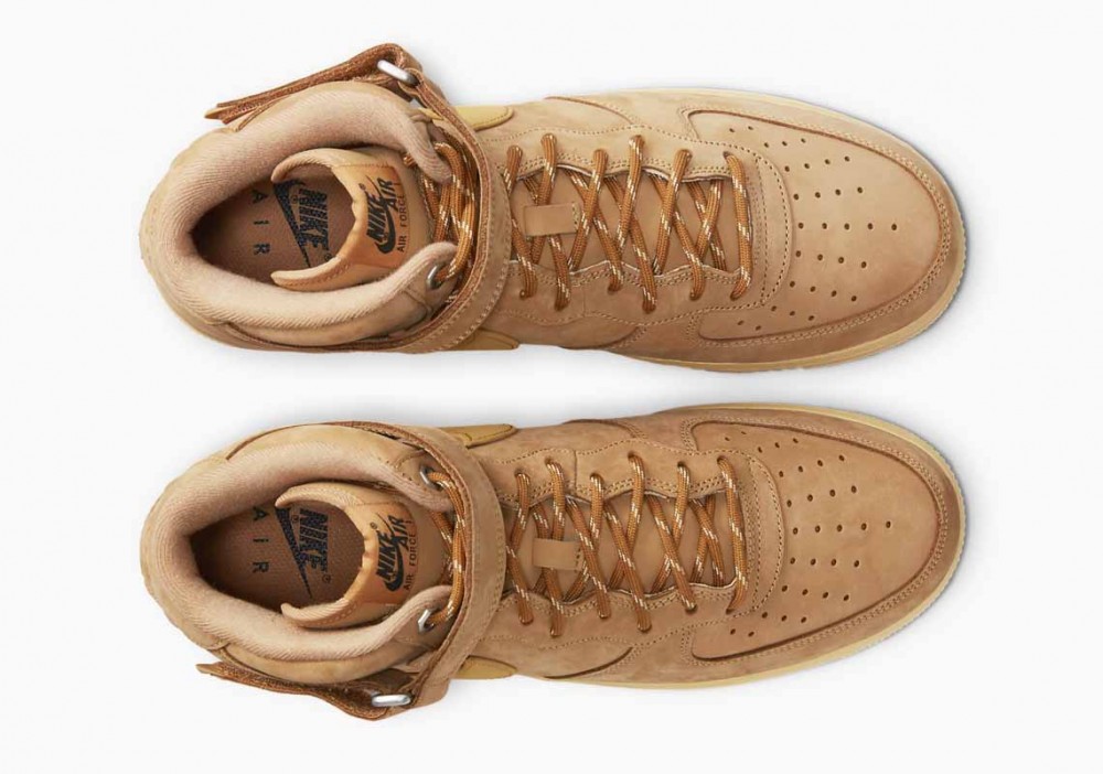 Nike Air Force 1 Mid '07 “Flax” Goma Marrón Claro para Mujer y Hombre