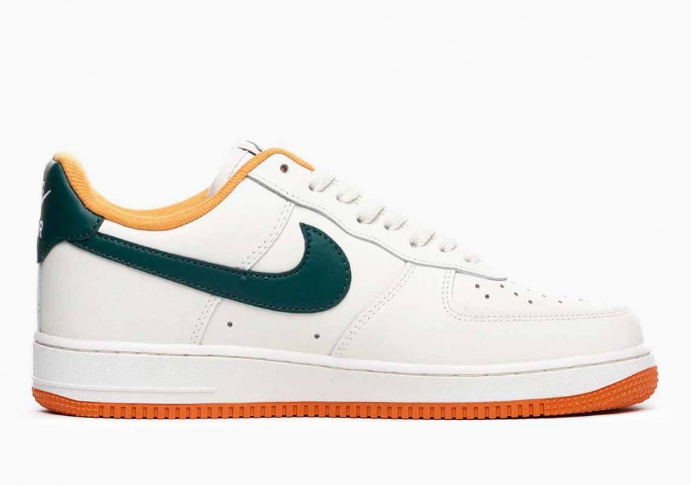 Nike Air Force 1 Low '07 Blancas Crema Verde Oscuro para Mujer y Hombre