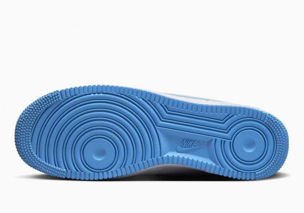 Nike Air Force 1 '07 Low Blancas Suela Azul Universitaria para Mujer y Hombre