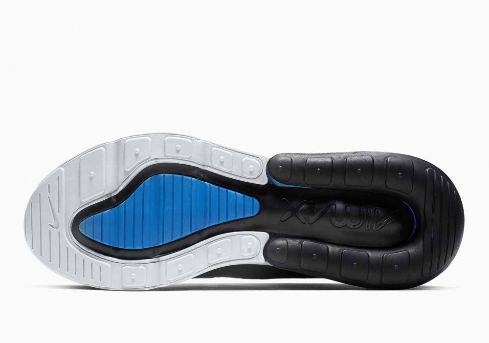 Nike Air Max 270 Metal Líquido Negras Azules para Hombre
