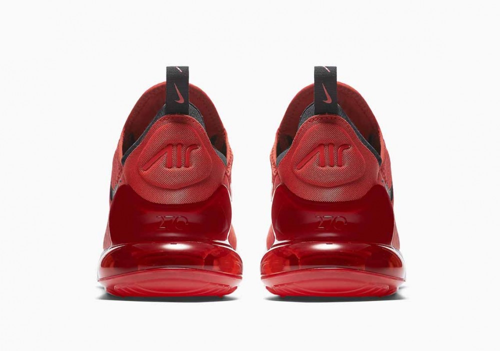 Nike Air Max 270 Rojo Habanero Negras para Hombre y Mujer