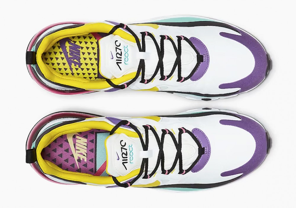 Nike Air Max 270 React “Geometric Art” Violeta Brillante para Mujer y Hombre