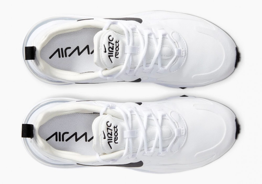 Nike Air Max 270 React Blancas Negras para Hombre y Mujer