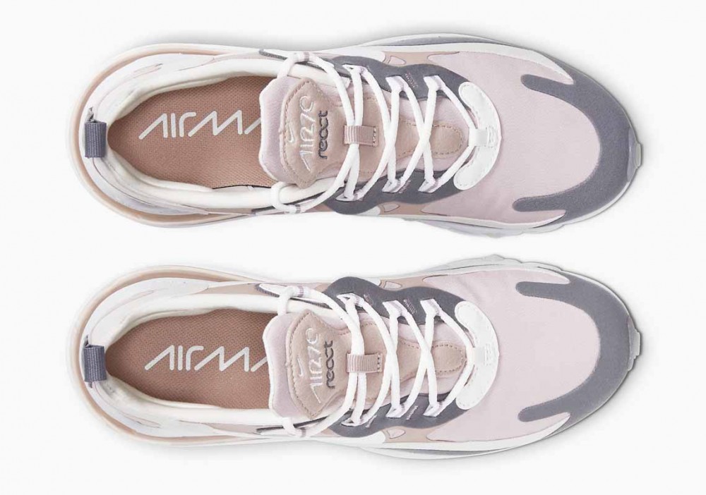 Nike Air Max 270 React Tiza Ciruela Malva Piedra para Mujer