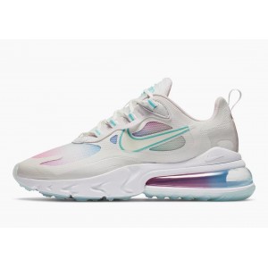Nike Air Max 270 React Blanca Cumbre Agua Blanqueada para Mujer
