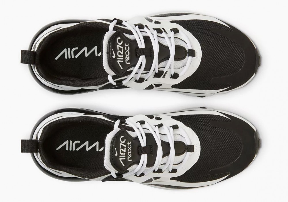 Nike Air Max 270 React Cumbre Blanca Negras para Hombre y Mujer