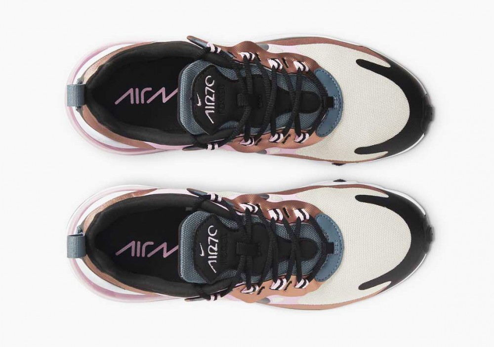 Nike Air Max 270 React “Bronze” Marrón Claro Negras para Hombre y Mujer