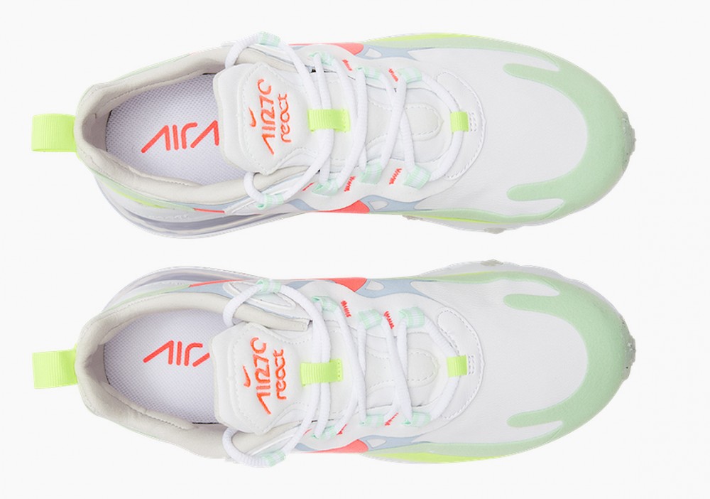 Nike Air Max 270 React Suelas Remolidas Verde Pepino para Mujer