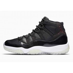 Air Jordan 11 Retro 72-10 Negras Blancas para Hombre y Mujer