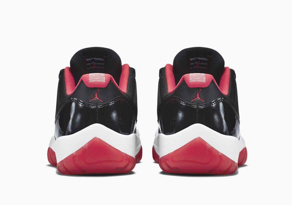 Air Jordan 11 Retro Low Bred Negras Rojo Verdadero para Hombre y Mujer
