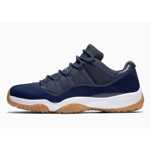 Air Jordan 11 Retro Low Azul Marino Medianoche Goma para Hombre y Mujer