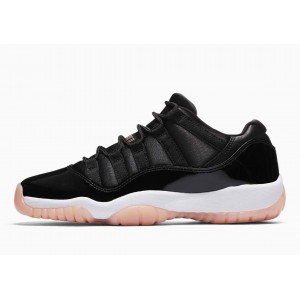 Air Jordan 11 Retro Low Negras Coral Blanqueado para Hombre y Mujer
