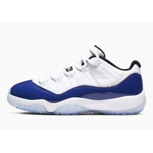 Air Jordan 11 Retro Low Blancas Concordia Azul para Hombre y Mujer