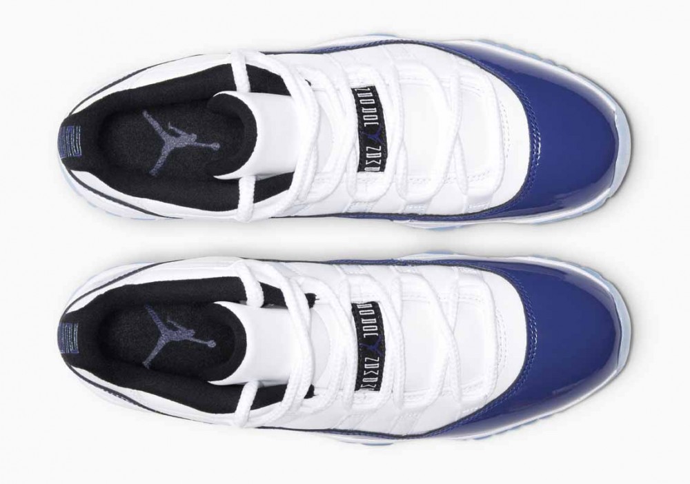 Air Jordan 11 Retro Low Blancas Concordia Azul para Hombre y Mujer