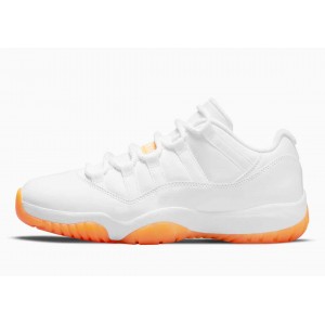 Air Jordan 11 Retro Low Blancas Cítrico Brillante para Hombre y Mujer