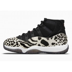 Air Jordan 11 Retro Instinto Animal Negras Leopardo para Hombre y Mujer