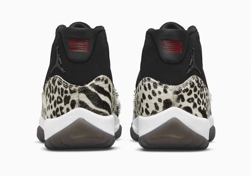 Air Jordan 11 Retro Instinto Animal Negras Leopardo para Hombre y Mujer