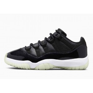 Air Jordan 11 Retro Low 72-10 Negras Blancas Vela para Hombre y Mujer