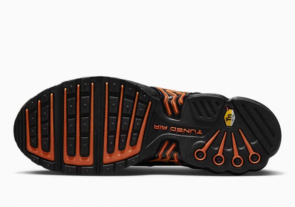 Nike Air Max Plus 3 Negras Naranja Espirógrafo para Hombre