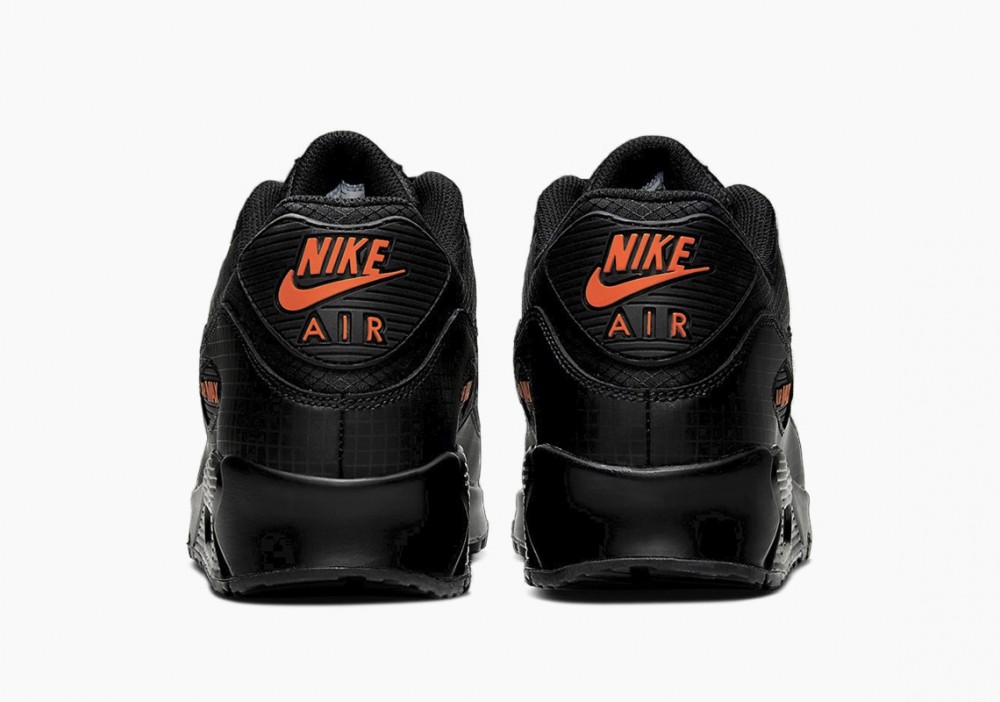 Nike Air Max 90 Halloween Negras Naranja para Hombre y Mujer