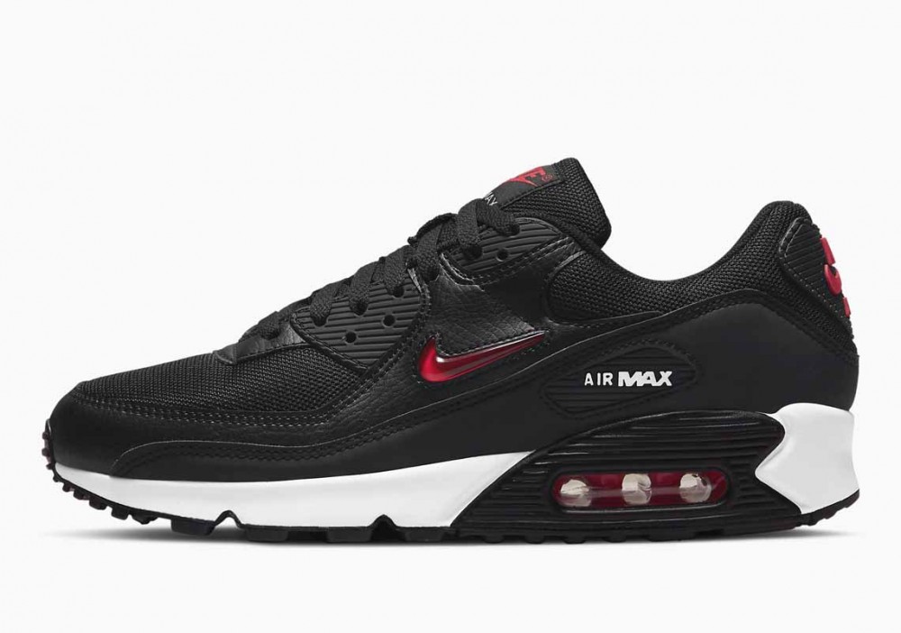 Nike Air Max 90 Jewel Negras Rojas para Hombre y Mujer