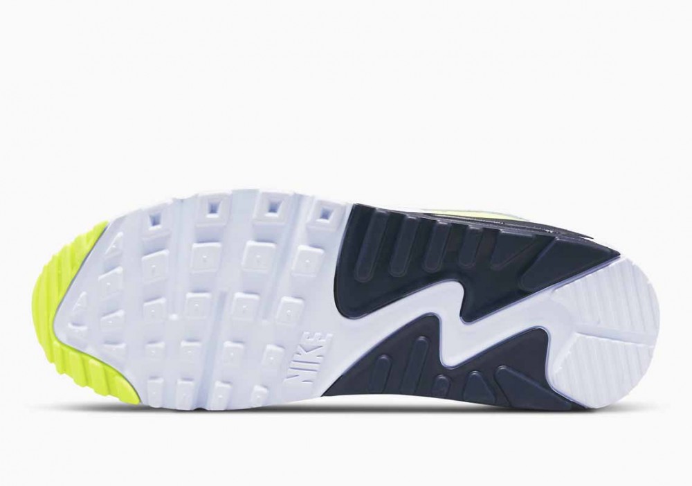 Nike Air Max 90 3D Swoosh Blancas Gris Voltios para Hombre