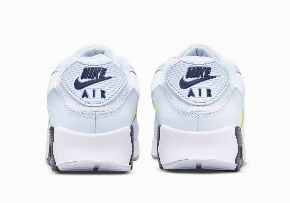 Nike Air Max 90 3D Swoosh Blancas Gris Voltios para Hombre
