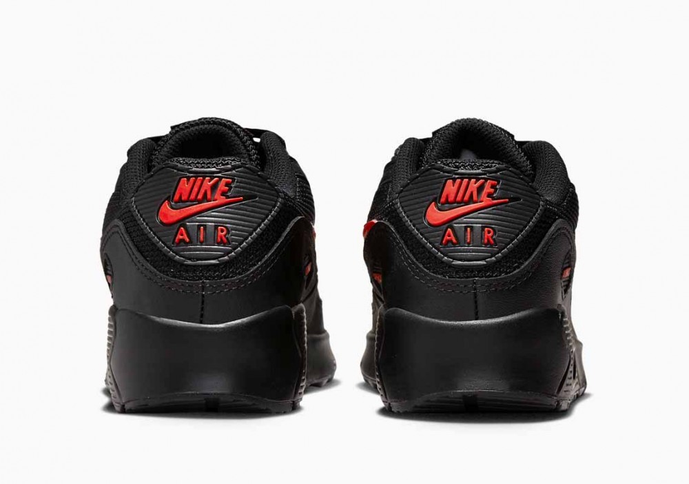 Nike Air Max 90 Triple Swooshes Negras y Rojas para Hombre