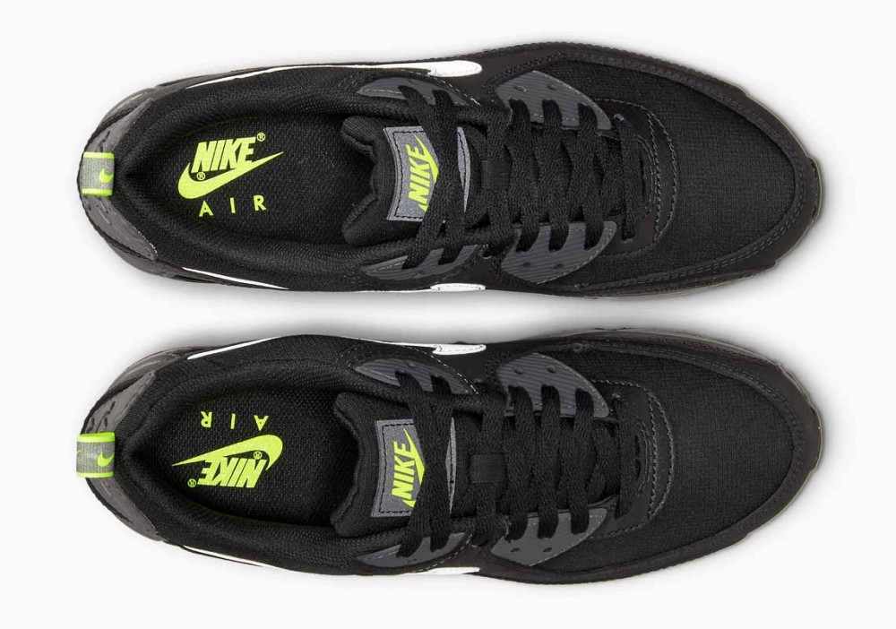 Nike Air Max 90 Negras Neón Blancas para Hombre