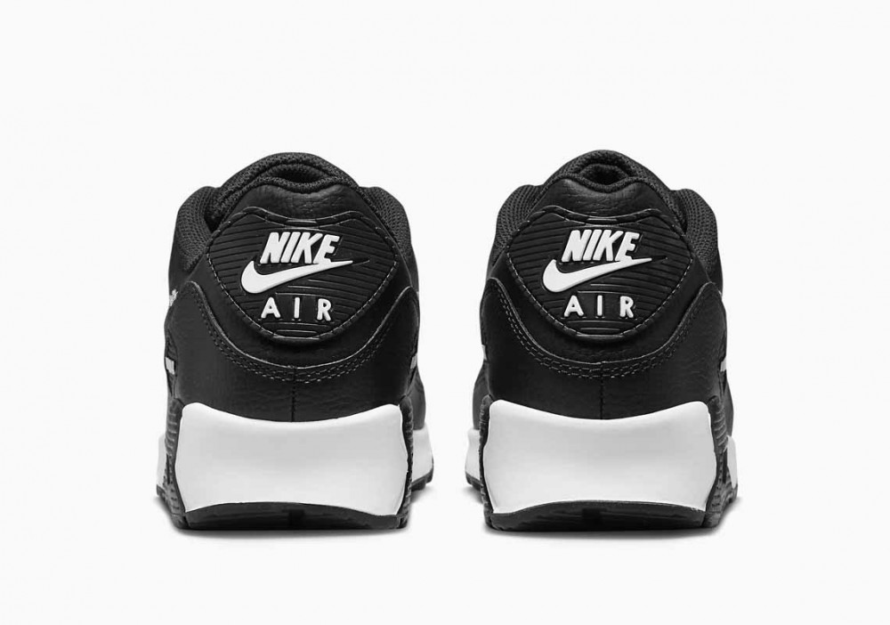 Nike Air Max 90 Pintura En Aerosol Swoosh Negra Blanca Gris para Hombre