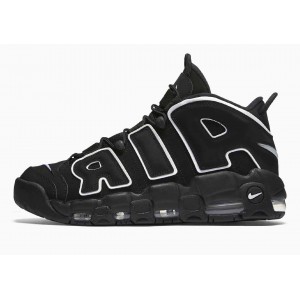 Nike Air More Uptempo Negras Blancas Negras para Hombre y Mujer