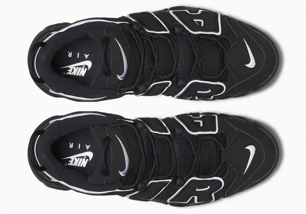 Nike Air More Uptempo Negras Blancas Negras para Hombre y Mujer