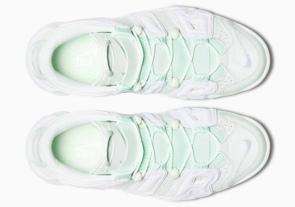 Nike Air More Uptempo Verde Cebada Blancas para Hombre y Mujer
