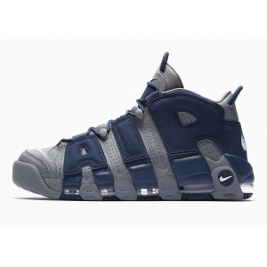 Nike Air More Uptempo Gris Frío Azul Marino para Hombre y Mujer
