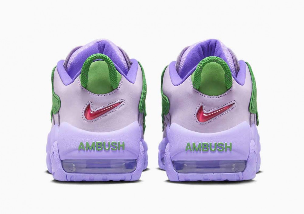 AMBUSH x Nike Air More Uptempo Low Lila Verde Manzana para Hombre y Mujer